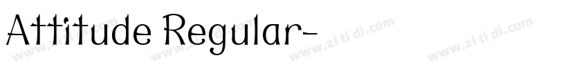 Attitude Regular字体转换